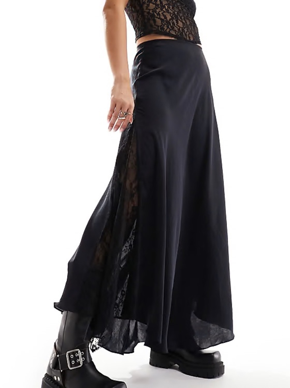 Free People Make You Mine Lace Maxi Slip, Size XS